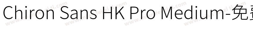 Chiron Sans HK Pro Medium字体转换